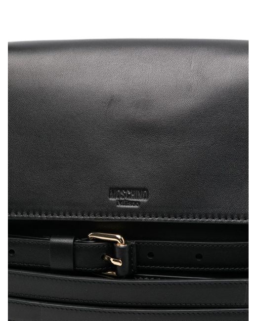 Moschino Black Medium Tie Me Tote Bag
