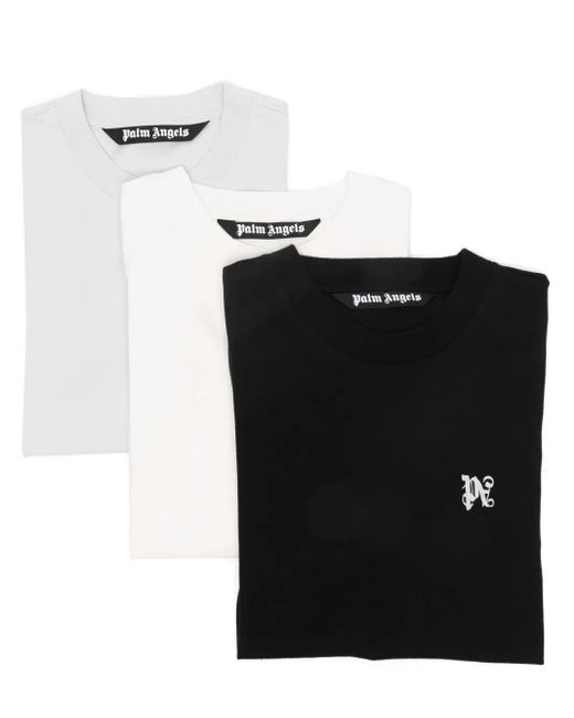 Palm Angels Black T-Shirts And Polos for men