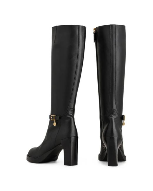 Tod's Black Buckled Boots