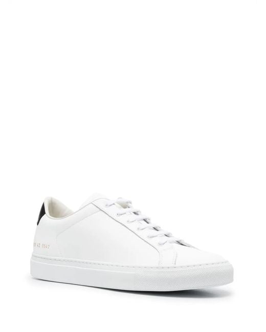 Common Projects White Calf Leather Classic Sneaker for men