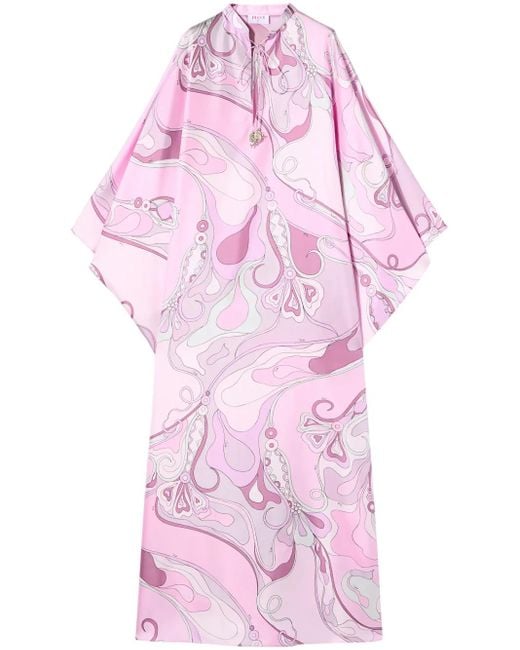 Emilio Pucci Pink Silk Kaftan