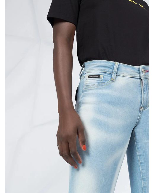 Philipp Plein Blue High Rise Skinny Fit Jeggings