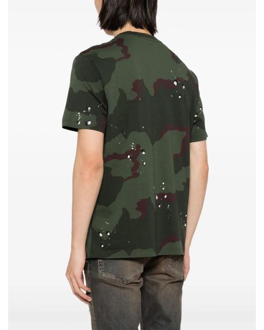 Amiri Black Logo-Print Cotton T-Shirt for men