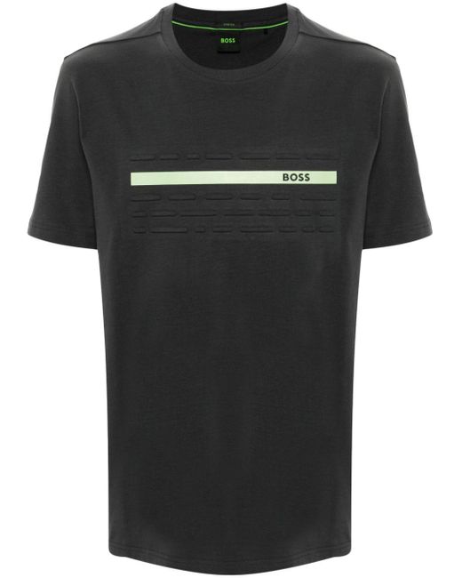 Boss T-Shirt mit 3D-Detail in Black für Herren