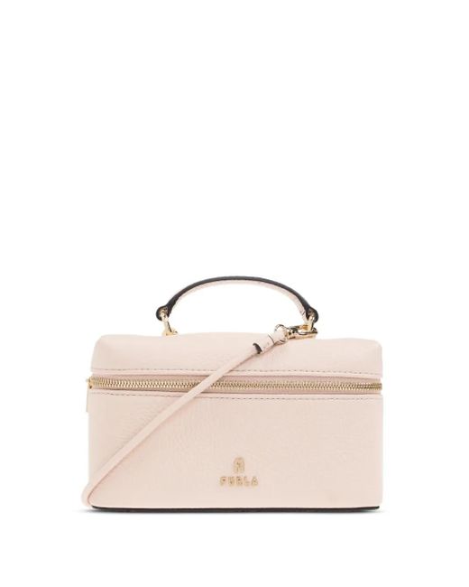 Furla Natural Top-Handle Zip-Around Bag