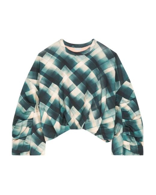 Dries Van Noten ジオメトリックパターン スウェットシャツ Green