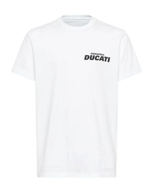 DSquared² White Cotton T-Shirt for men