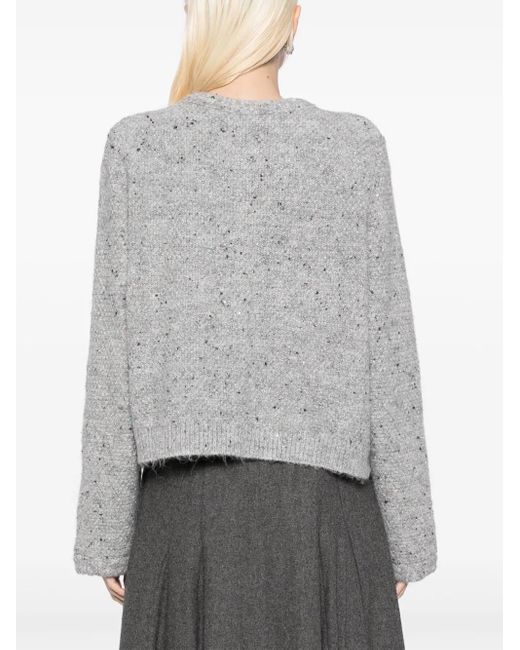 B+ AB Gray Crew Neck Cardigan