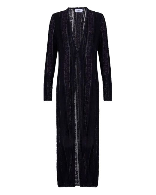Charo Ruiz Black Inar Mesh Coat