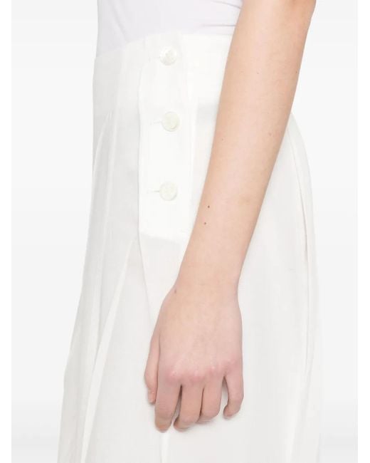 Issey Miyake Pressed Form スカート White