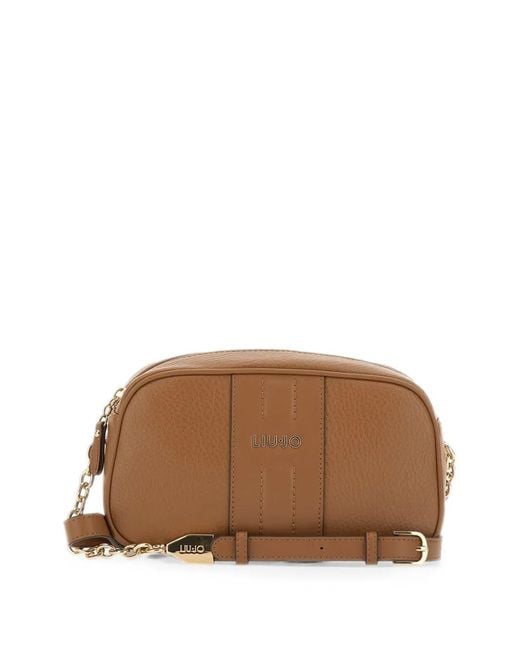 Liu Jo Brown Logo-Detail Cross Body Bag