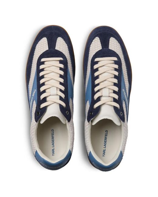 Karl Lagerfeld Blue Kandidate Panelled Sneakers for men