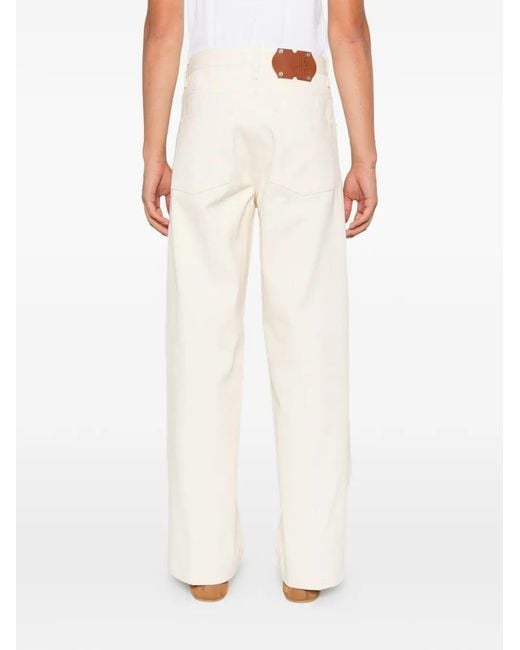 3Dici White Logo-Patch Jeans for men