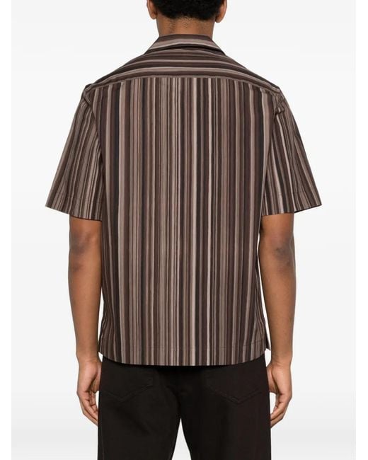 Paul Smith Brown Striped Regular-Fit Shirt for men