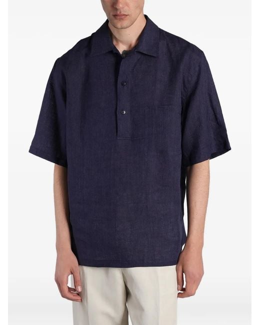Costumein Blue Polx Short-Sleeve Polo Shirt for men