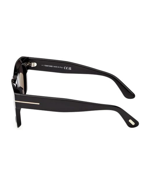 Tom Ford Gray Square-Frame Sunglasses