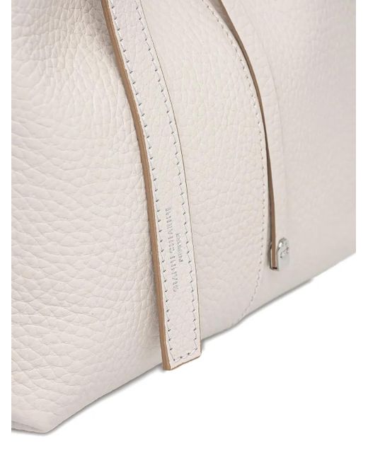 Gianni Chiarini Leather Tote Bag White