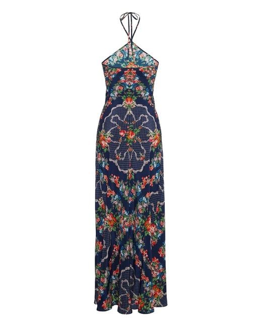 Cara Cara Blue Andes Floral-Print Maxi Dress