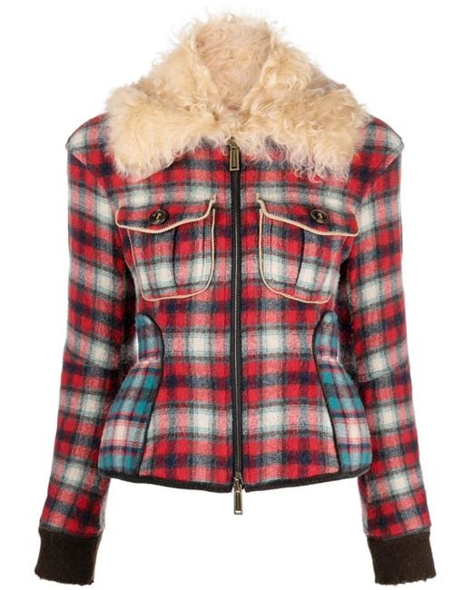 DSquared² Flanellen Jack in het Red