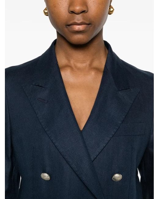 Tagliatore Blue Double-Breasted Blazer