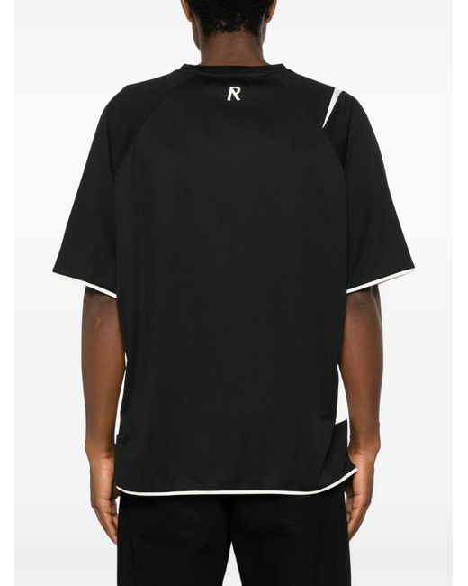 Represent Black Star Football Logo-Print T-Shirt for men