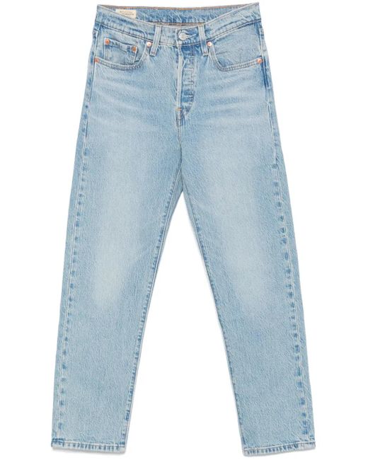 Levi's Blue 501 Cropped Jeans