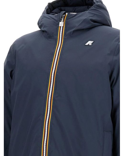 K-Way Blue Jack Reversible Bomber Jacket for men