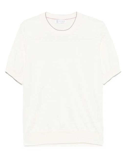 メンズ Brunello Cucinelli ファインニット トップ White