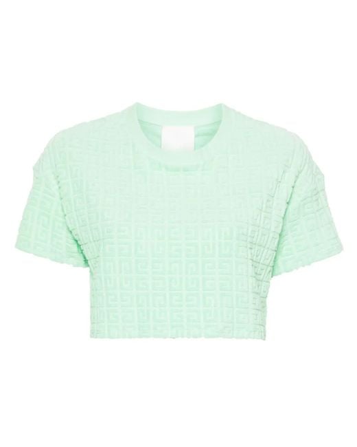 Givenchy Green T-Shirt Cropped Capsule Plage