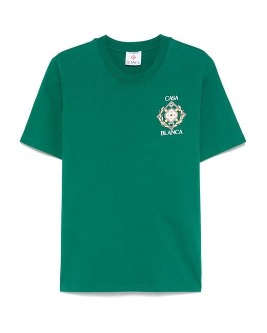Casablanca Championship Diamond T-Shirt in Green für Herren