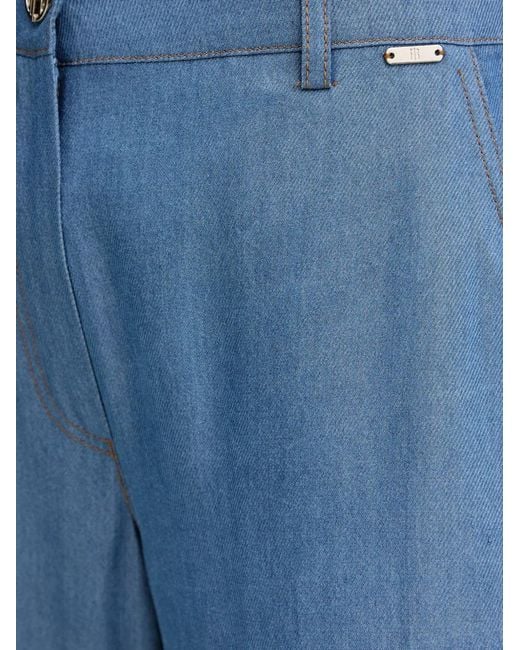Fracomina Blue Palazzo Trousers