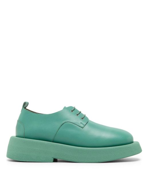 Marsèll Green Gommello Leather Derby Shoes