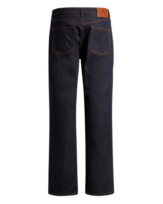 Etro Blue Five-Pocket Jeans for men