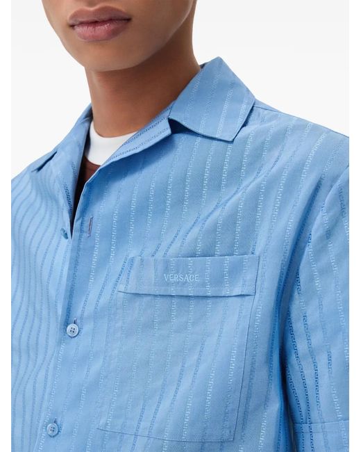 Camicia di Versace in Blue da Uomo