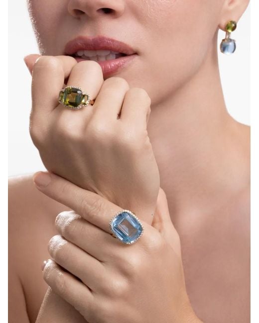 Goshwara Blue Gossip Topaz And Diamond Ring