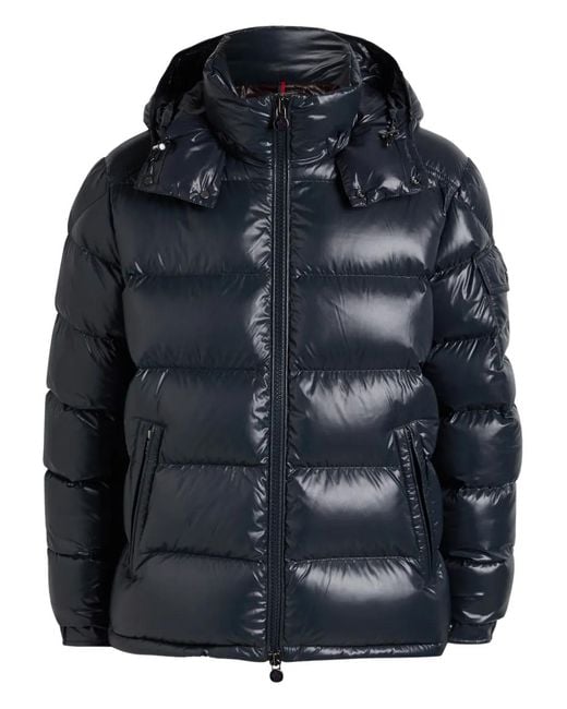 Moncler Black Maya Hooded Padded Jacket for men