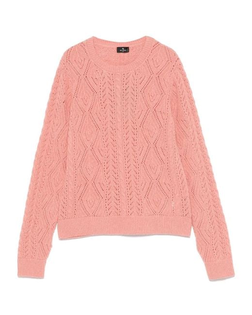 Etro Pink Wool Jumper