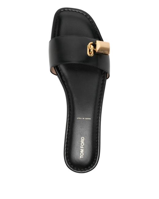 Tom Ford Black Padlock Slide