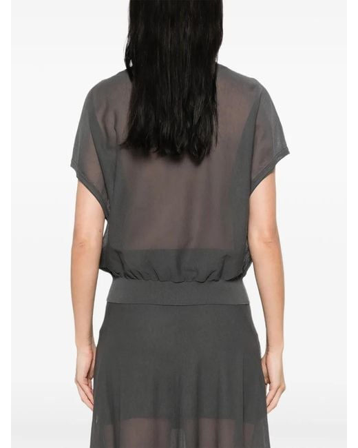 Drykorn Gray Gerlotta Short-Sleeve T-Shirt