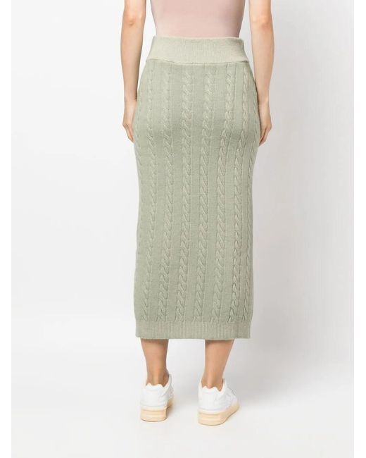 Woolrich Kabelgebreide Rok in het Green