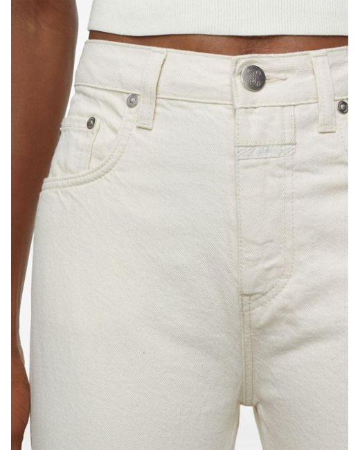 Closed White Roan Straight-leg Jeans