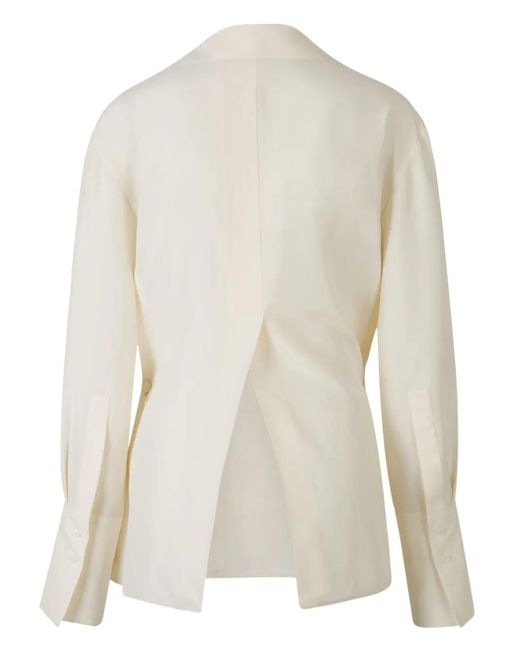 Givenchy Natural Wrap Silk Shirt
