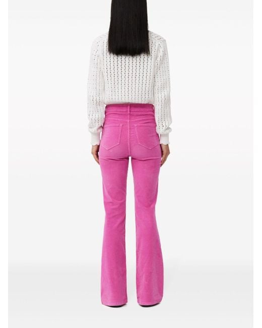 Ganni Flared Jeans in het Pink