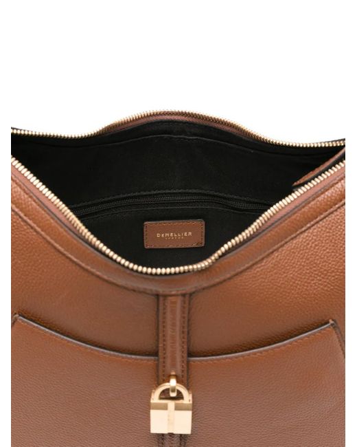 DeMellier London Siena Kleine Schoudertas Met Hangslot in het Brown
