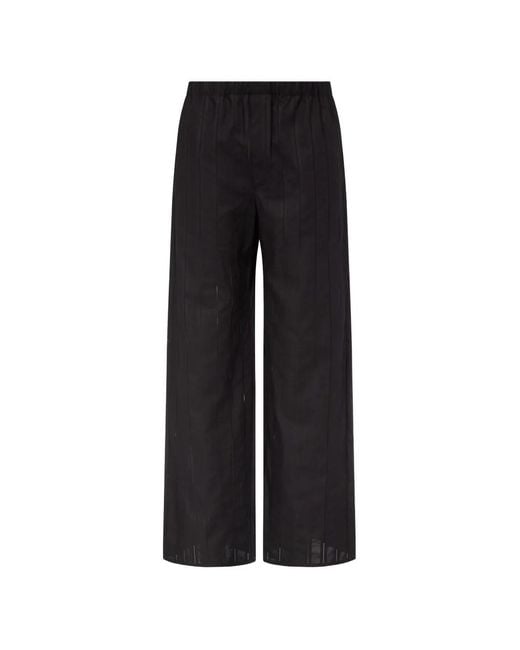 Ludovic de Saint Sernin Black Pinstripe Boxer Trousers