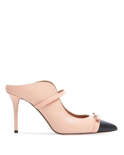 Malone Souliers Pink Blanca Mules 85mm