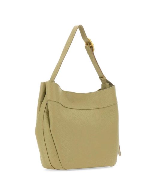 Gianni Chiarini Green Selena Grained Buckle Shoulder Bag