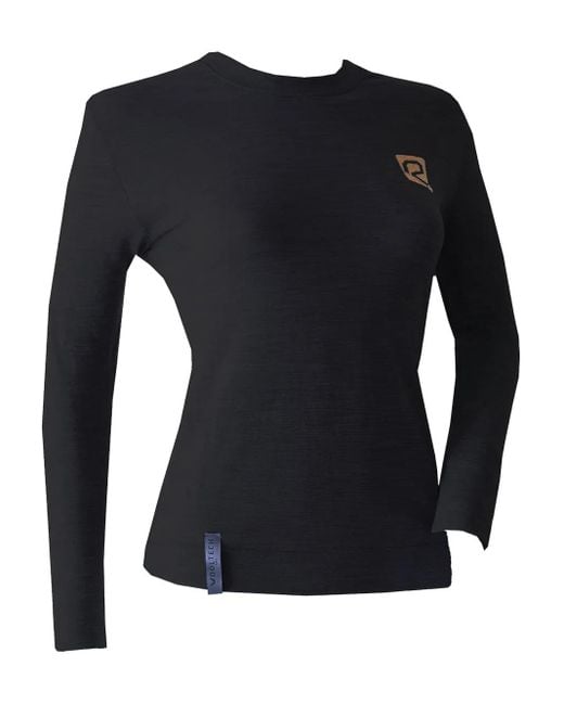 Riday Black Long-Sleeve Base-Layer Top