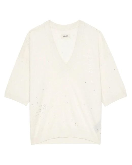 Zadig & Voltaire White Wully Top