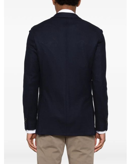 Lardini Blue Single-Breasted Blazer for men